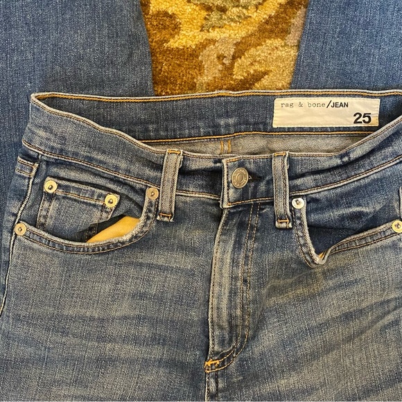 Rag & Bone Contrasting Panels Skinny Jeans - Picture 2 of 3